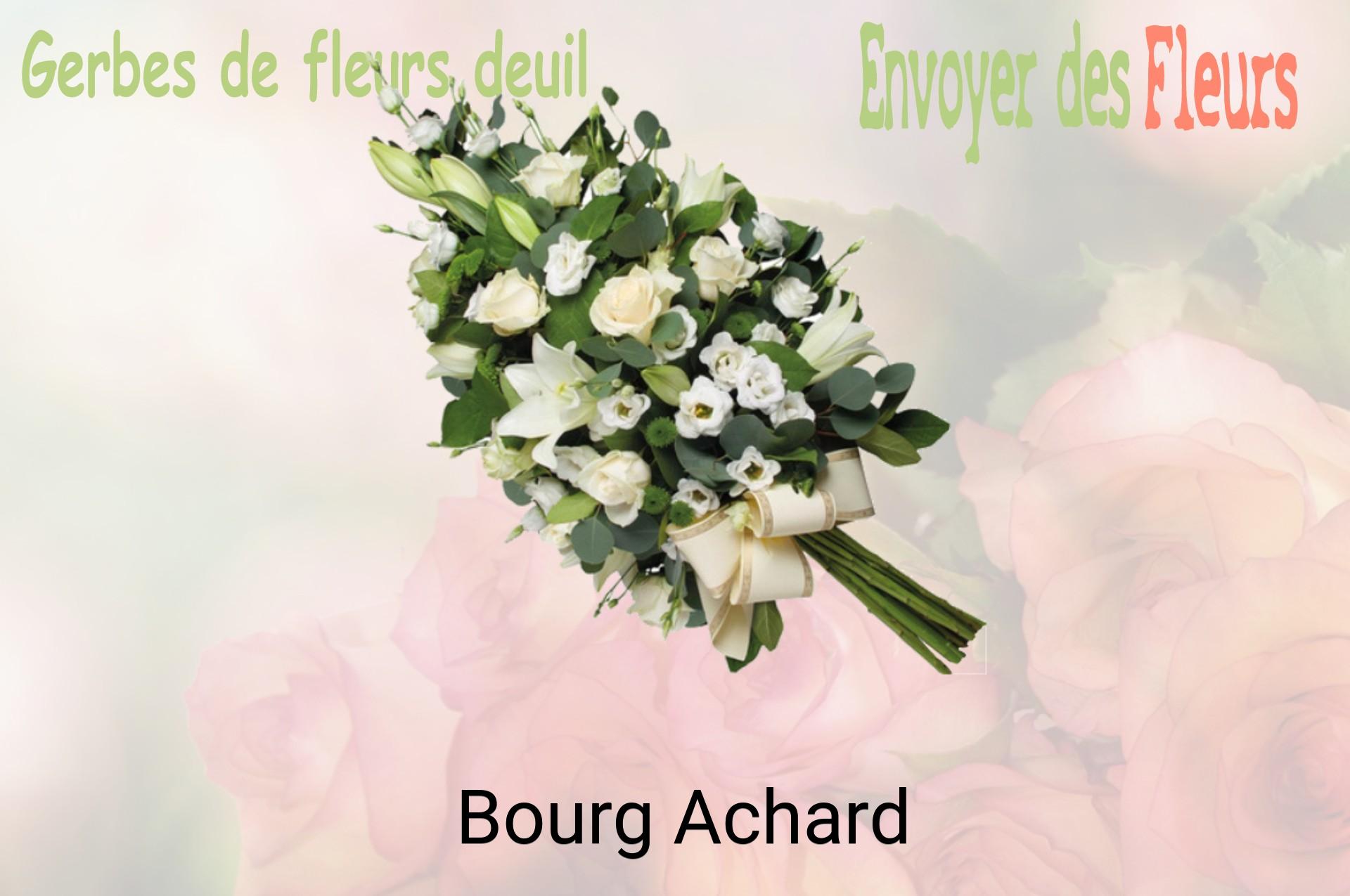 Gerbe de fleurs de deuil livrée à Bourg-Achard